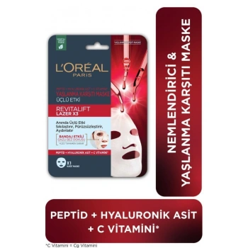 Loreal Paris Revitalift Lazer X3 Yaşlanma Karşıtı Maske