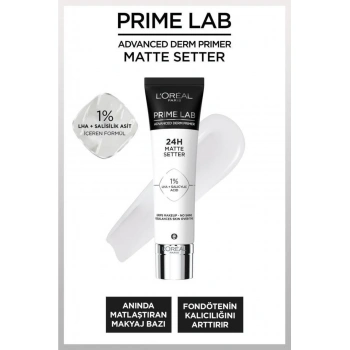 Loreal Paris Prime Lab Matte Setter Matlaştırıcı Makyaj Bazı