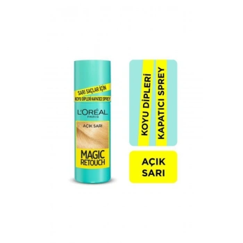 Loreal Paris Magic Retouch Beyaz Kapatıcı Sprey (Koyu Dipler) Açık Sarı 75 ml