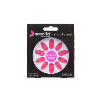 nascita Stiletto Pear Metalic Takma Tırnak