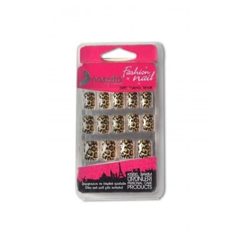 nascita 24lü Leopar Desenli Takma Tırnak - 0101