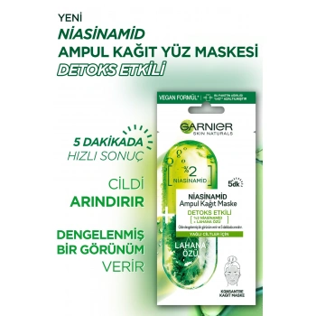 Garnier Ampul Kağıt Yüz Maskeleri 3lü