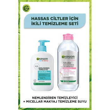 Garnier Saf & Temiz Nemlendiren Temizleyici 250 ml + Micellar Kusursuz Makyaj Temizleme Suyu 400 ml