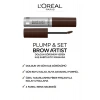 Loreal Paris Brow Artist Plump&set Renkli Kaş Sabitleyici Maskara - 108 Dark Brunette