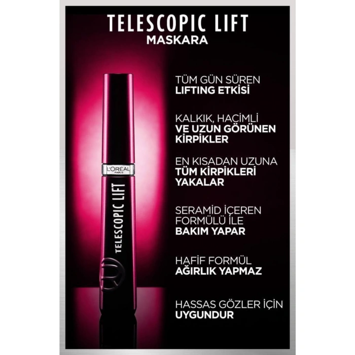 Loreal Paris Telescopic Lift Siyah Maskara 2li Set