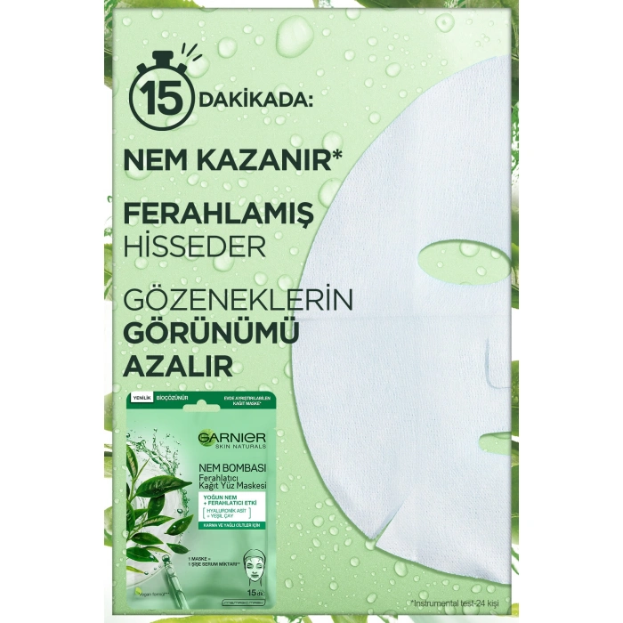 Garnier Nem Bombası Ferahlatıcı Kağıt Maske 28 gr