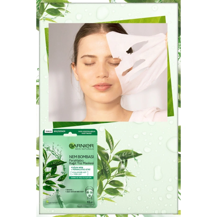 Garnier Nem Bombası Ferahlatıcı Kağıt Maske 28 gr