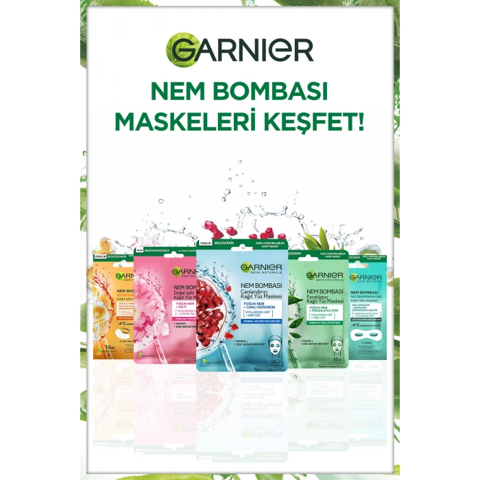 Garnier Nem Bombası Ferahlatıcı Kağıt Maske 28 gr
