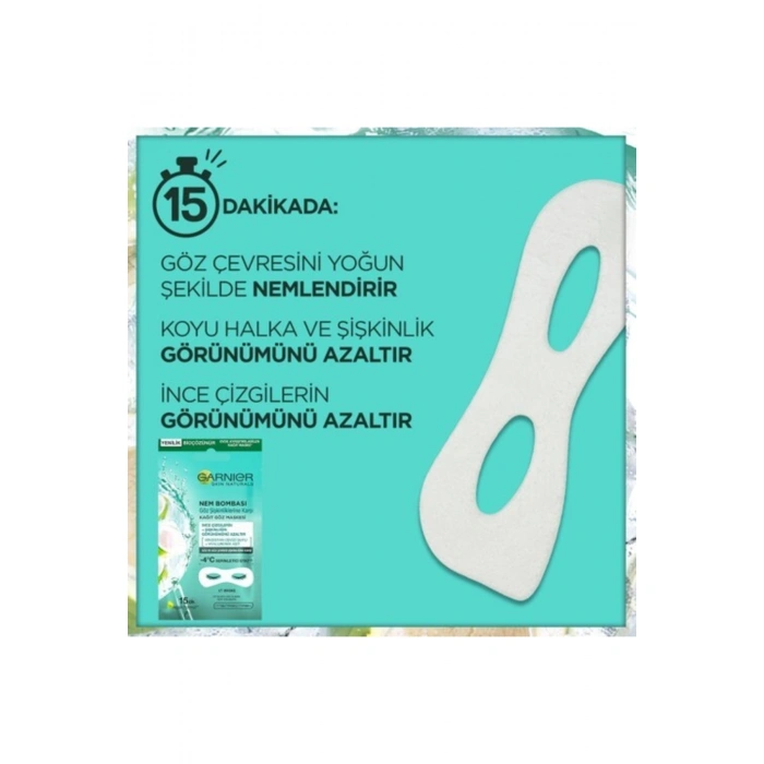 Garnier Nem Bombası Göz Şişkinliğine Karşı Kağıt Göz Maskesi