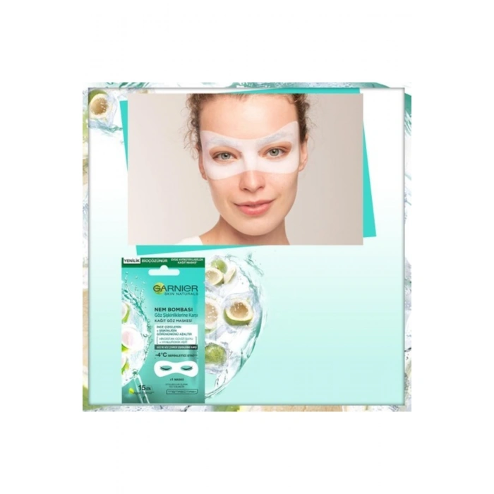 Garnier Nem Bombası Göz Şişkinliğine Karşı Kağıt Göz Maskesi