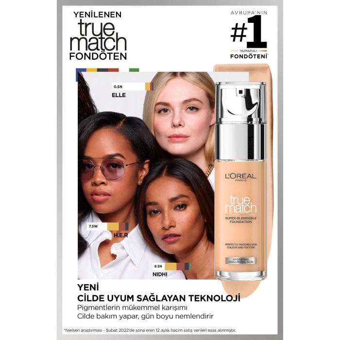 Loreal Paris True Match Bakım Yapan Fondöten - 3w Sıcak Alt Ton