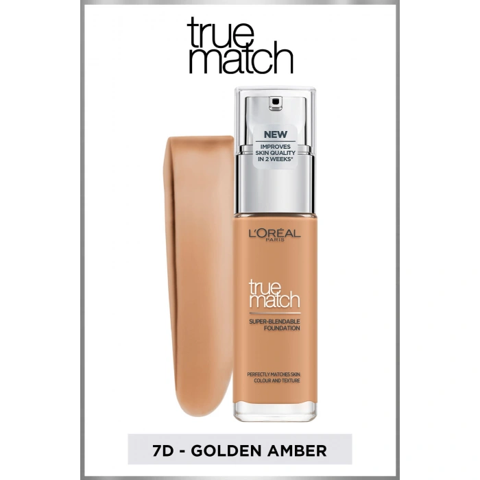 Loreal Paris True Match Bakım Yapan Fondöten 7d Golden Amber