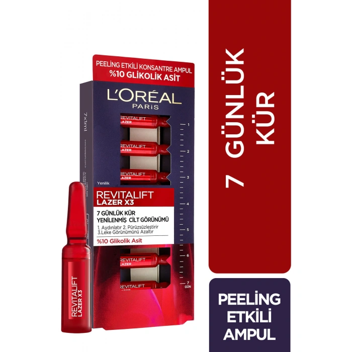 Loreal Paris Revitalift Lazer 7 Günlük Kür Peeling Etkili Ampul