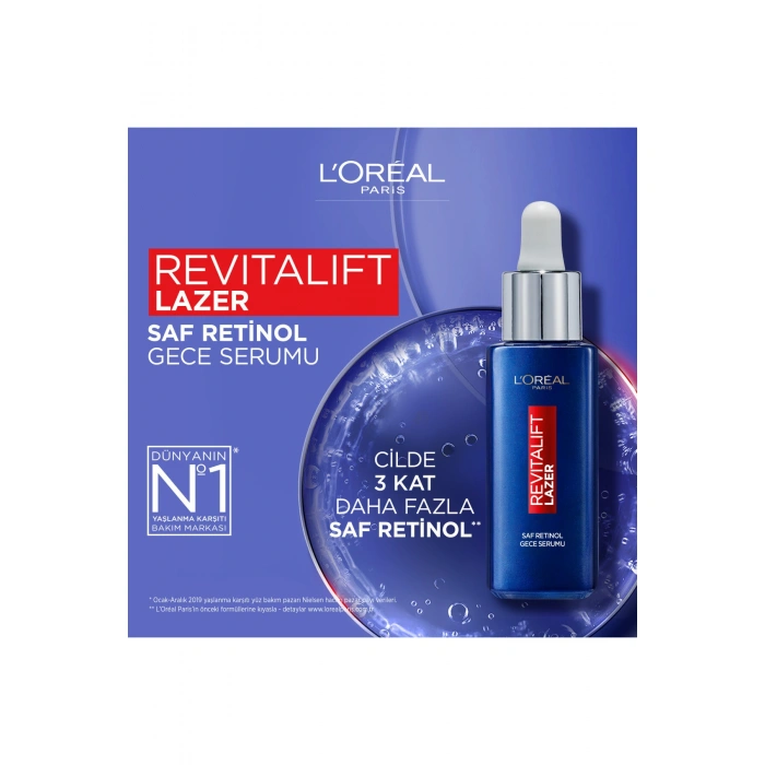 Loreal Paris Revitalift Filler %1.5 Saf Hyaluronik Asit Kırışıklık Karşıtı Serum + Saf Retinol Gece Serumu