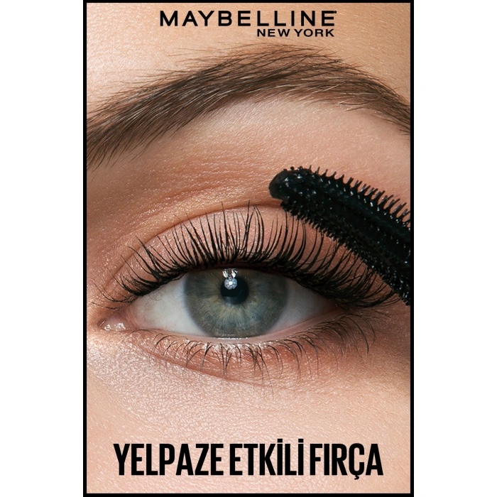 Maybelline New York Lash Sensational Yelpaze Etkili Suya Dayanıklı Siyah Waterproof Maskara