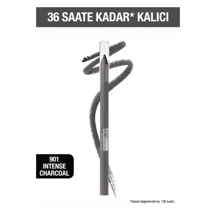 Maybelline New YorkTattoo Liner Jel Göz Kalemi - 901 Kurşuni Gri