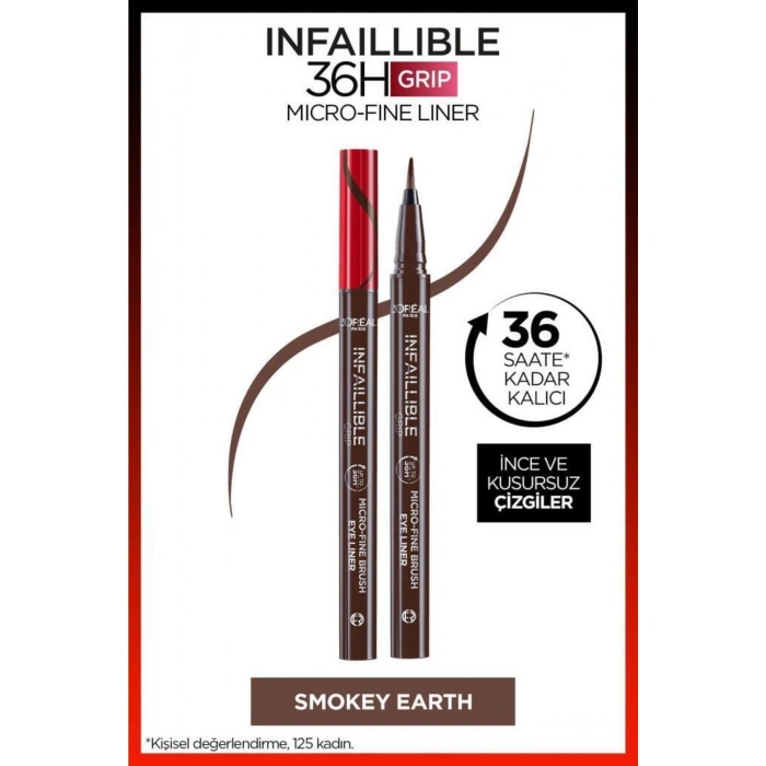 Loreal Paris Infaillible 36H Grip Micro Fine Eyeliner 02 Smokey Earth