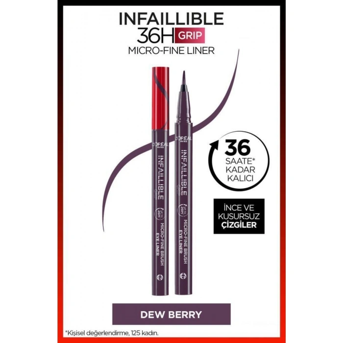 Loreal Paris Infaillible 36H Grip Micro Fine Eyeliner 04 Dew Berry