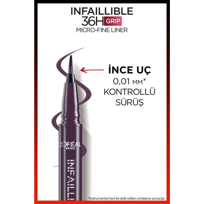 Loreal Paris Infaillible 36H Grip Micro Fine Eyeliner 04 Dew Berry