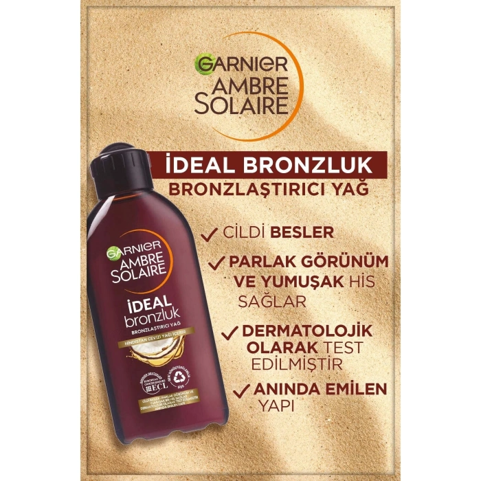 Garnier Ambre Solaire İdeal Bronzluk Bronzlaştırıcı Yağ 200 ml