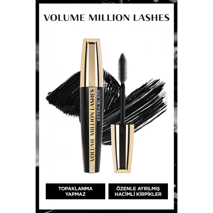 Loreal Paris Volume Million Lashes Carbon Black Maskara - Siyah