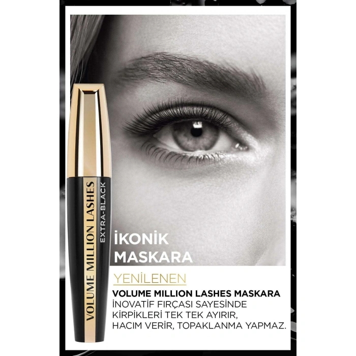 Loreal Paris Volume Million Lashes Carbon Black Maskara - Siyah