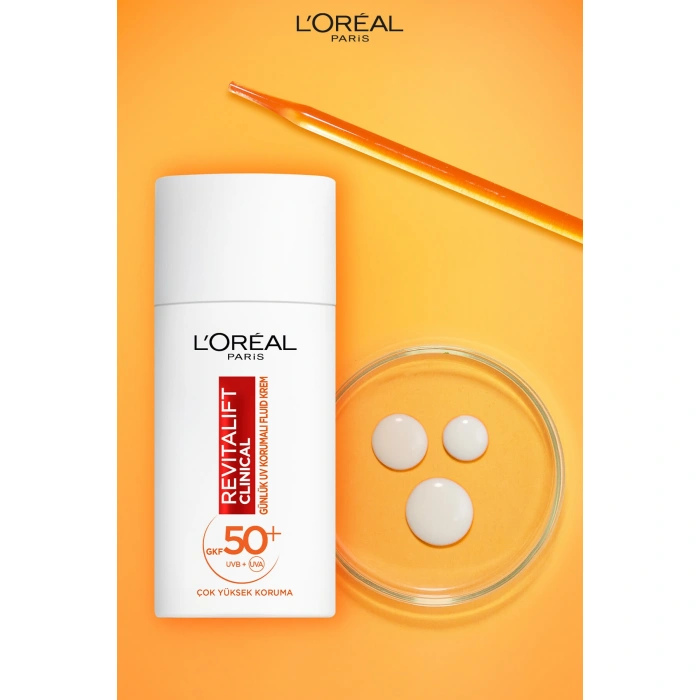 Loreal Paris Revitalift Clinical Spf 50+ Günlük Yüksek Uv Korumalı Yüz Güneş Kremi 50 ml
