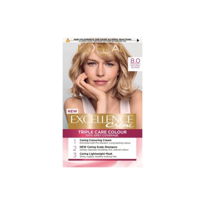 Loreal Paris Excellence Creme Saç Boyası 8 Koyu Sarı