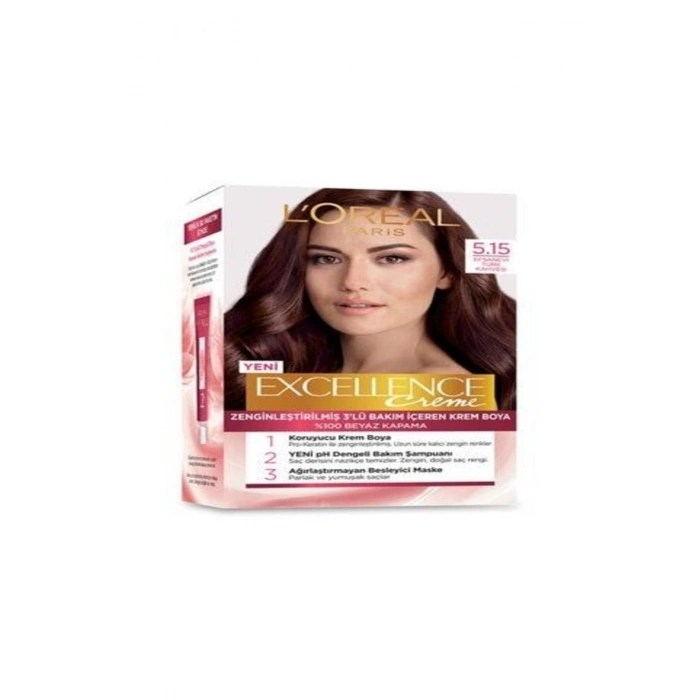 Loreal Paris Excellence Creme Saç Boyası 5.15 Efsanevi Türk Kahvesi