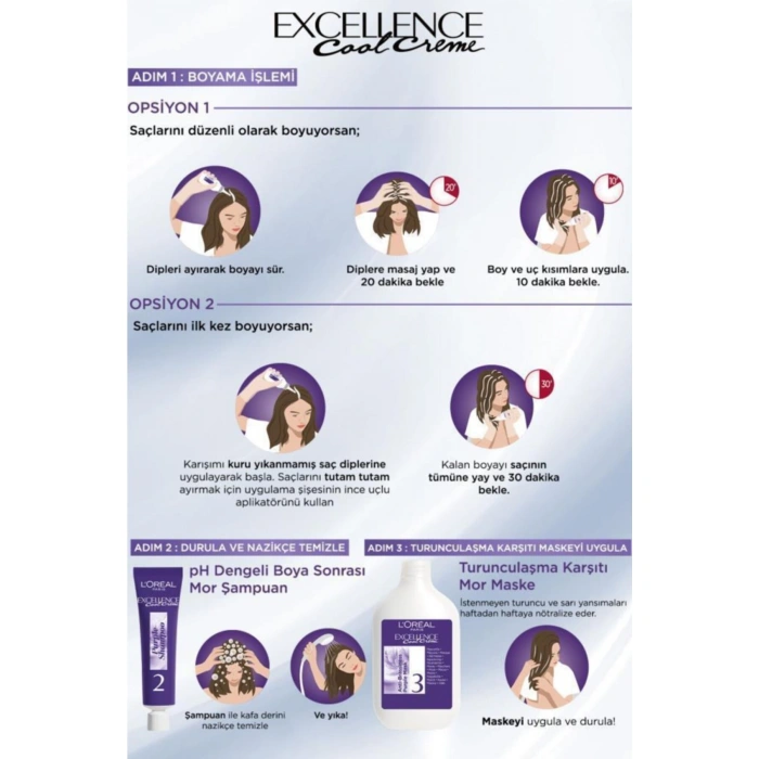 Loreal Paris Excellence Cool Creme Saç Boyası - 8.11 Ekstra Küllü Sarı