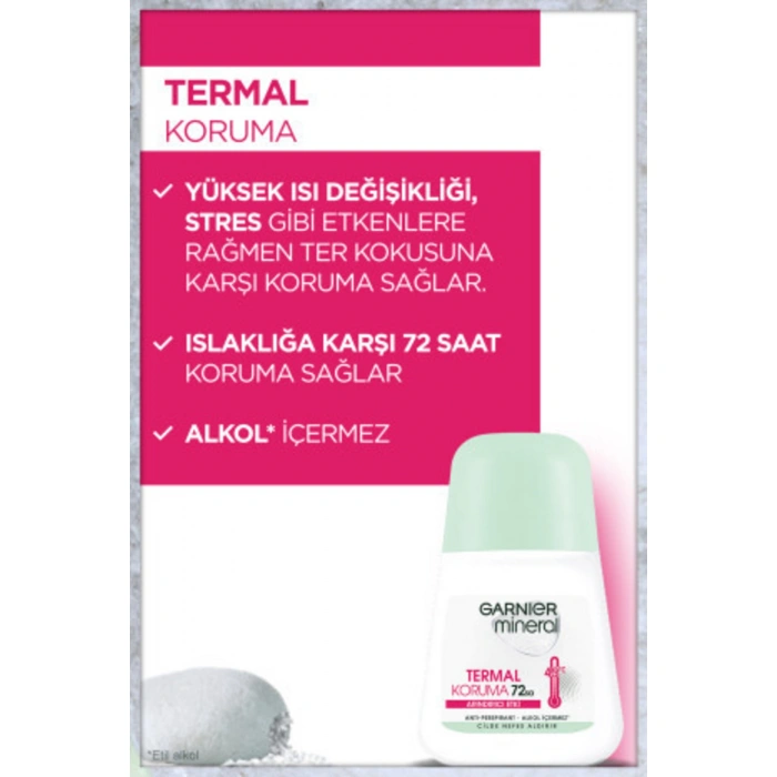Garnier Mineral Termal Koruma Kadın Roll-On Deodorant