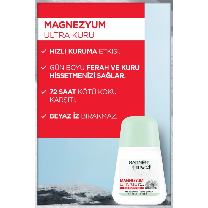 Garnier Mineral Magnezyum Ultra Kuru Roll-on Deodorant