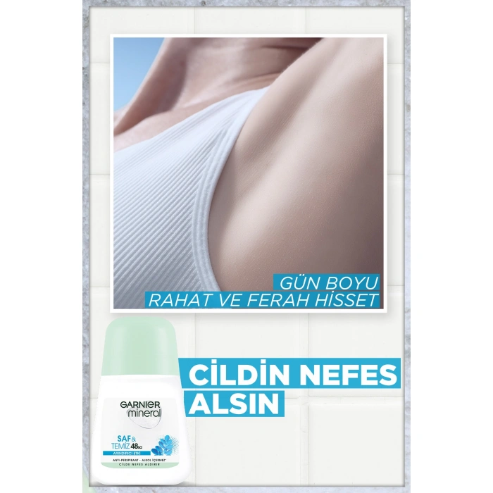 Garnier Mineral Saf ve Temiz Kadın Roll-On Deodorant