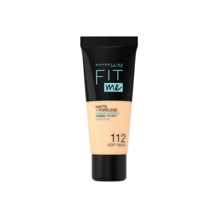 Maybelline New York Fit Me Matte+Poreless Fondöten - 112 Soft Beige
