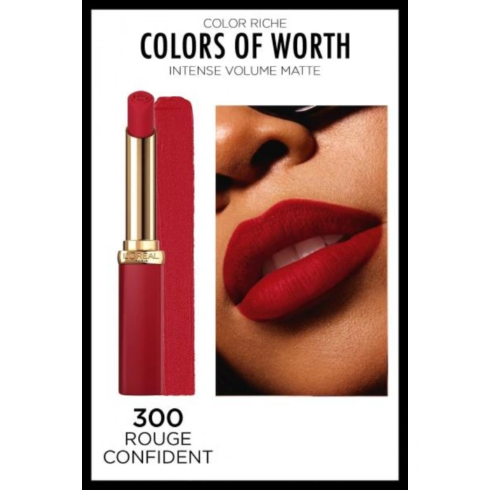Loreal Paris Color Riche Colors Of Worth Intense Volume Matte Ruj - 300 Rouge Confident