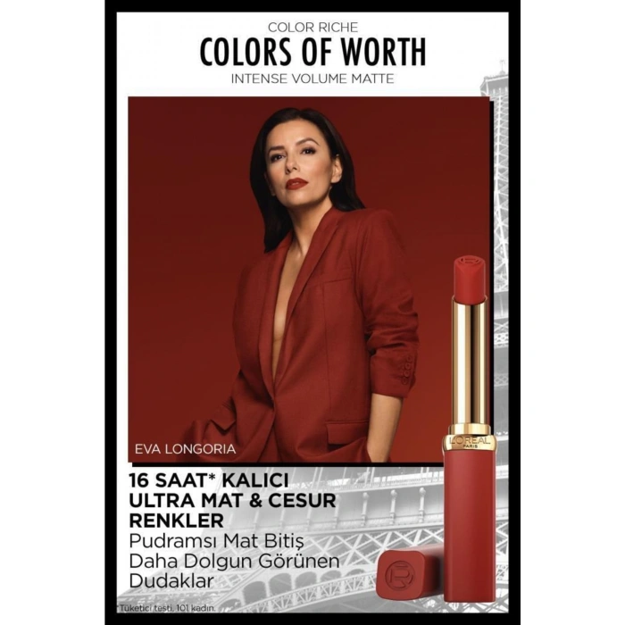 Loreal Paris Color Riche Colors Of Worth Intense Volume Matte Ruj - 200 Orange Stand Up