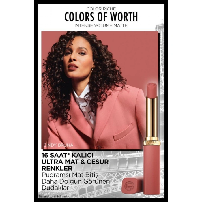 Loreal Paris Color Riche Colors Of Worth Intense Volume Matte Ruj - 600 Nude Audacious