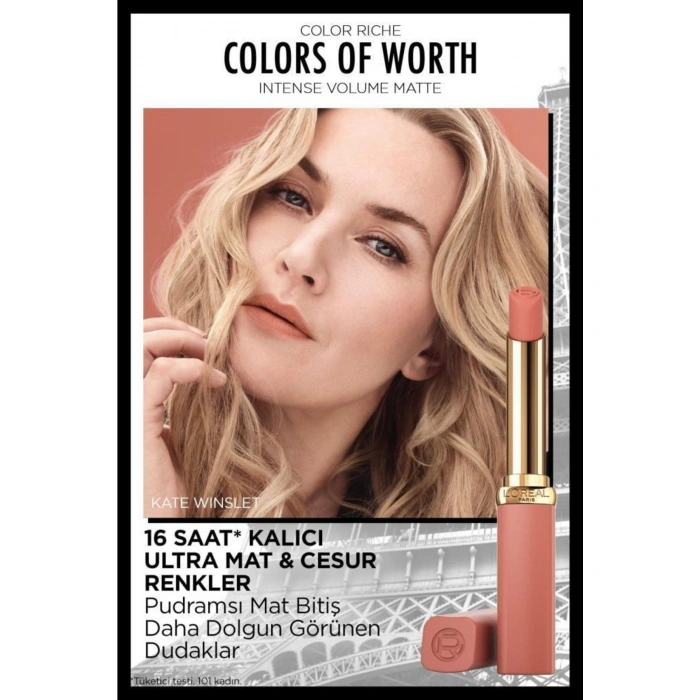 Loreal Paris Color Riche Colors Of Worth Intense Volume Matte Ruj -500 Beige Freedom