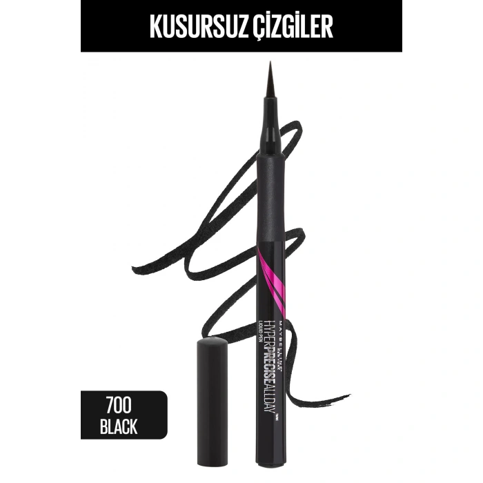 Maybelline New York Siyah Eyeliner - Hyper Precise All Day Eyeliner 700 Black