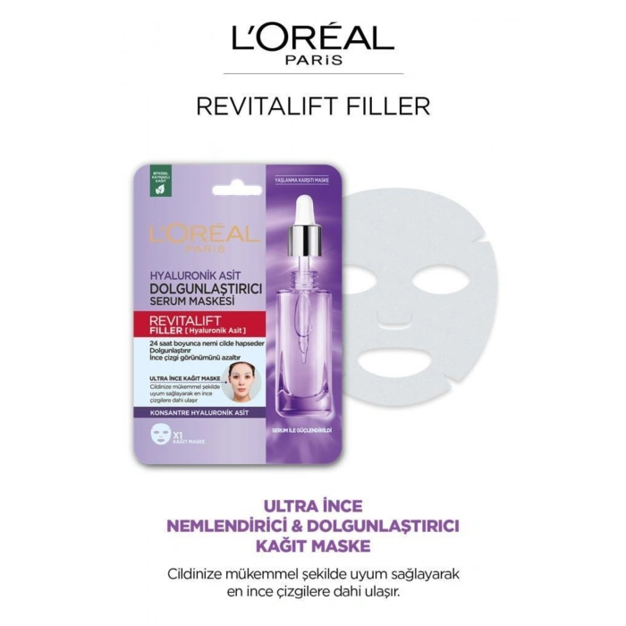 Loreal Paris Revitalift Filler Dolgunlaştırıcı Serum Maske