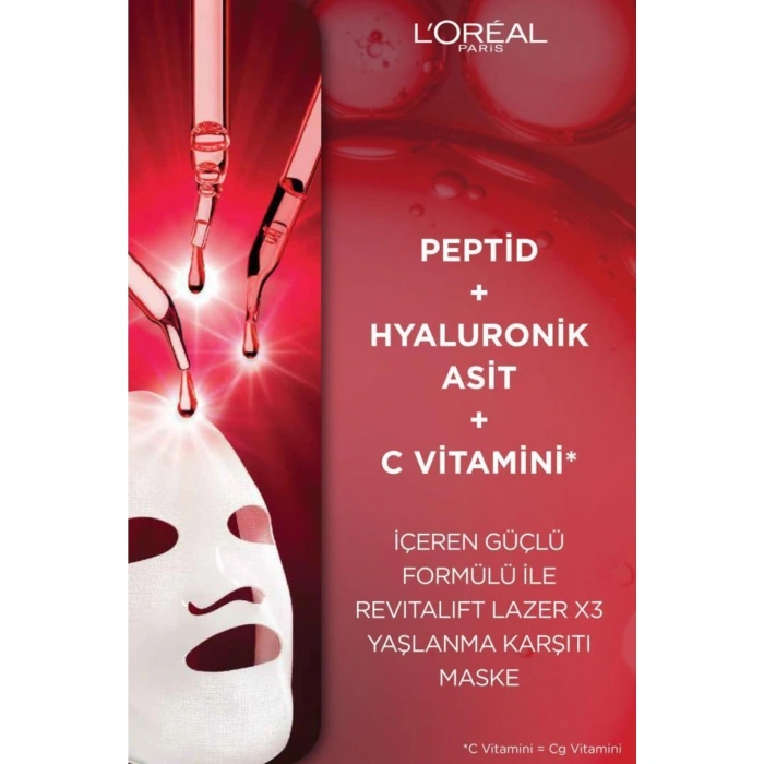 Loreal Paris Revitalift Lazer X3 Yaşlanma Karşıtı Maske