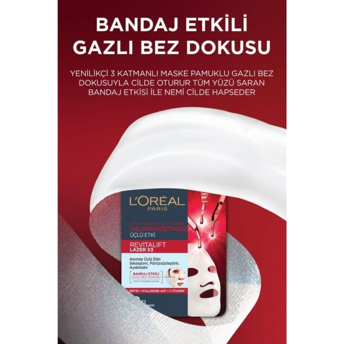 Loreal Paris Revitalift Lazer X3 Yaşlanma Karşıtı Maske