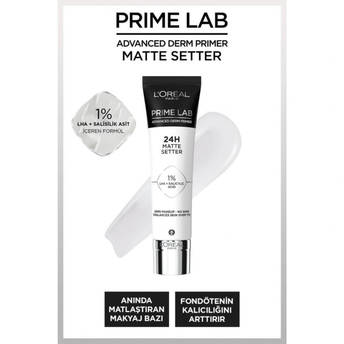 Loreal Paris Prime Lab Matte Setter Matlaştırıcı Makyaj Bazı