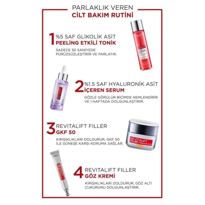 Loreal Paris Revitalift %5 Saf Glikolik Asit Peeling Etkili Tonik - 180 ml