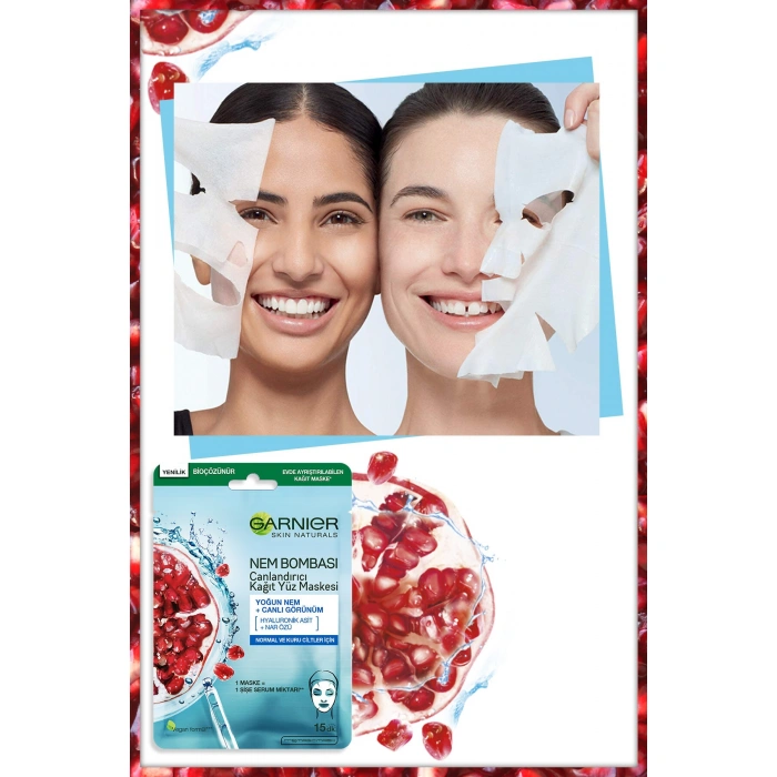 Garnier Nem Bombası Canlandırıcı Kağıt Maske 32 gr 3lü