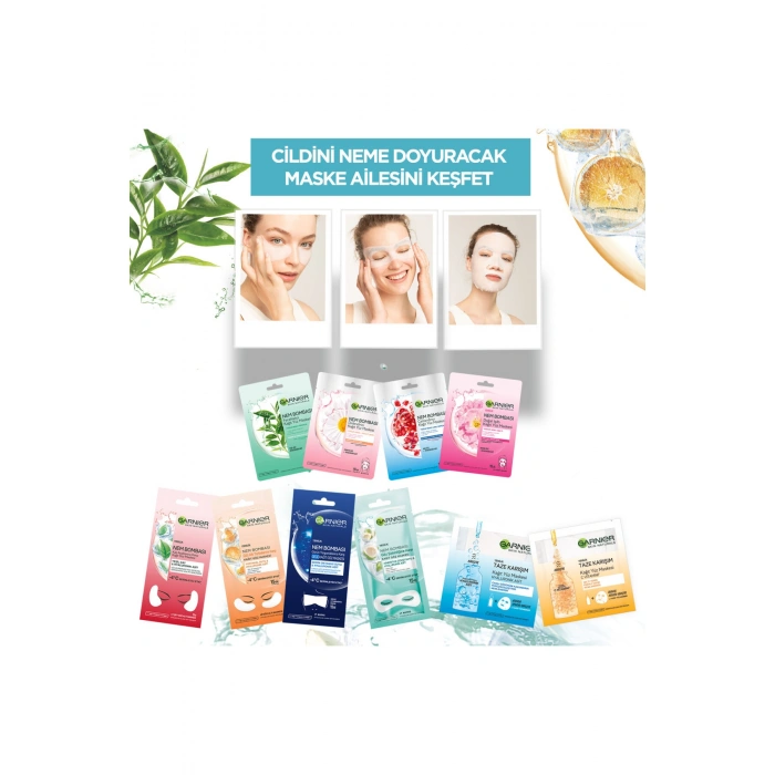 Garnier Nem Bombası Canlandırıcı Kağıt Maske 28 gr