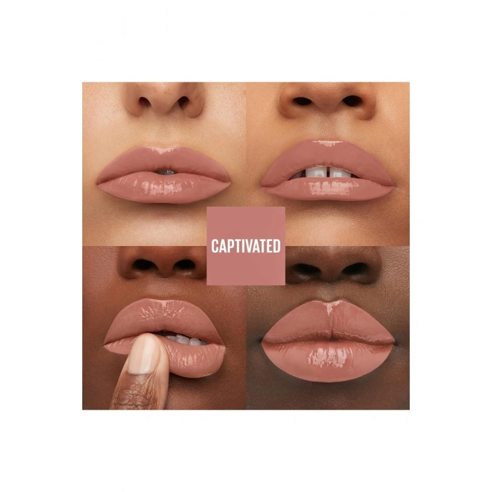 Maybelline New York Super Stay Vinyl Ink Uzun Süre Kalıcı Likit Parlak Ruj 95 Captivated