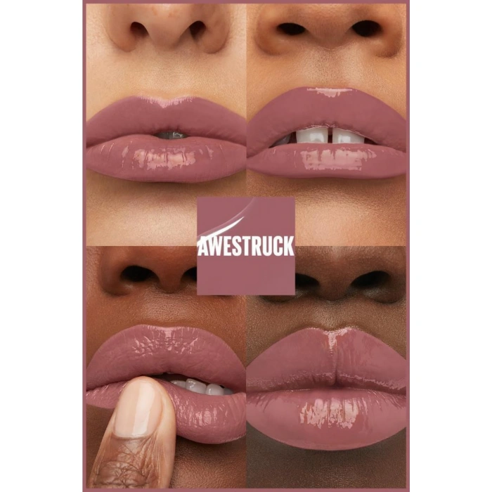 Maybelline New York Super Stay Vinyl Ink Uzun Süre Kalıcı Likit Parlak Ruj 110 Awestruck