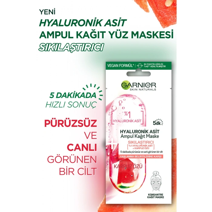 Garnier Ampul Kağıt Yüz Maskeleri 3lü