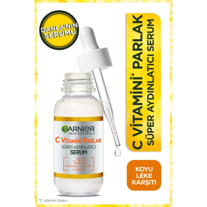 Garnier C Vitamini Parlak 3lü Bakım Seti Kağıt Yüz Maskesi + Süper Aydınlatıcı Serum